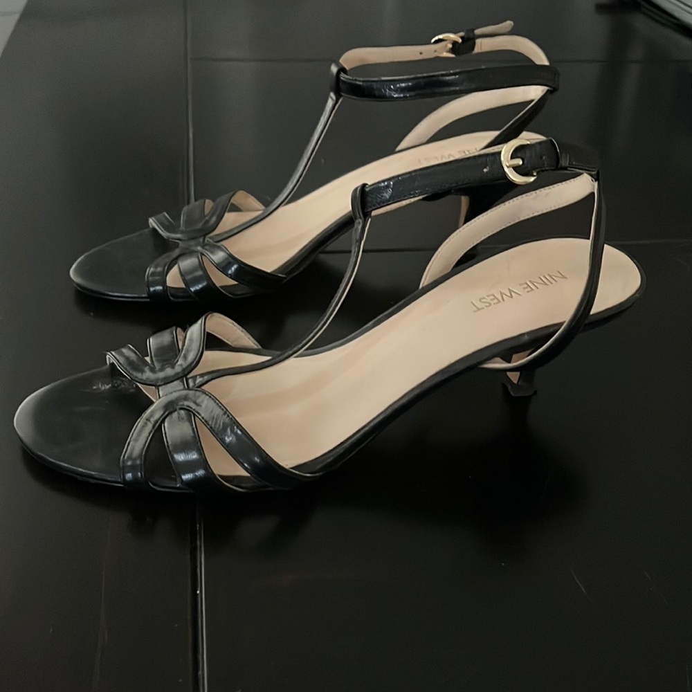 2” BLACK HEELS LIKE NEW NINE WEST DRESS SHOES